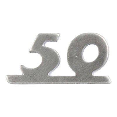 Monogramme RMS aluminium 35x15 argent 50