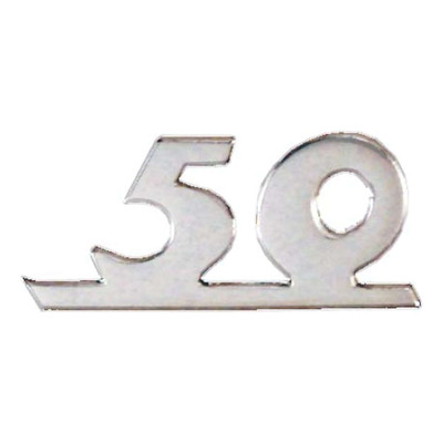 Monogramme RMS aluminium argent chromé 50