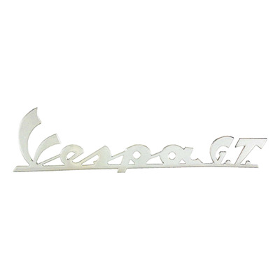 Monogramme RMS aluminium argent chromé Vespa GT