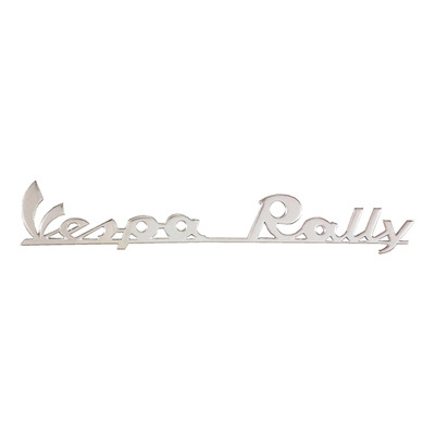 Monogramme RMS aluminium argent chromé Vespa Rally