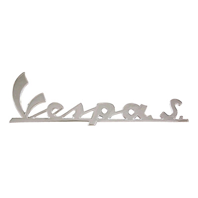 Monogramme RMS aluminium argent chromé Vespa S