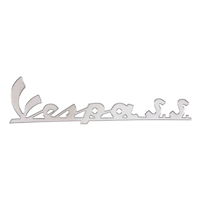 Monogramme RMS aluminium argent chromé Vespa SS