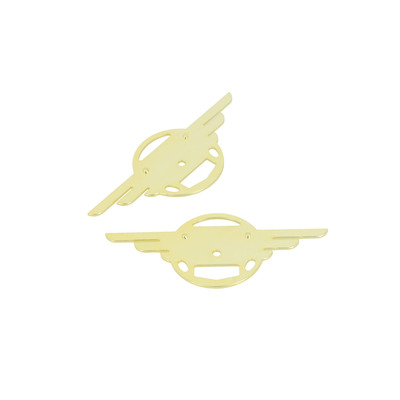 Monogrammes de réservoir mobylette en forme d'aile or