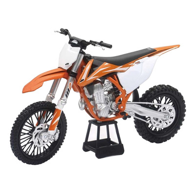Moto miniature New Ray KTM 450 SX-F 2017 Échelle 1/10° orange/blanc