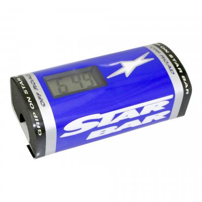 Mousse de guidon Star Bar Booster Pads bleu avec chronomètre