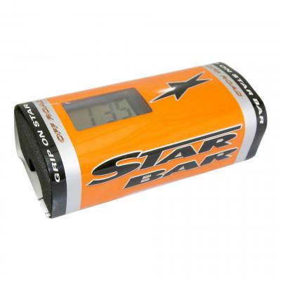 Mousse de guidon Star Bar Booster Pads orange avec chronomètre