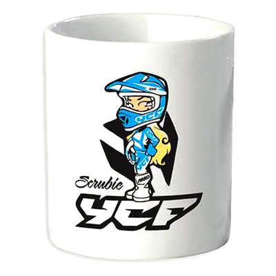 Mug blanc YCF logo Scrubie 300ml