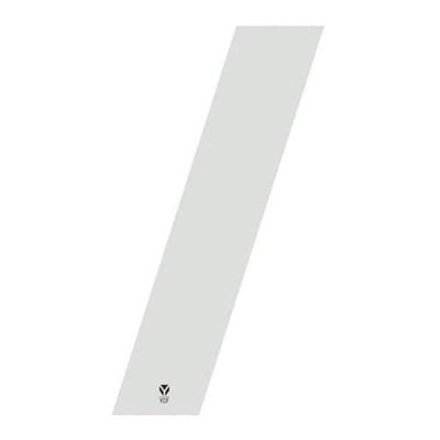 Numéro 1 YCF hauteur 8 cm blanc (3 pièces)