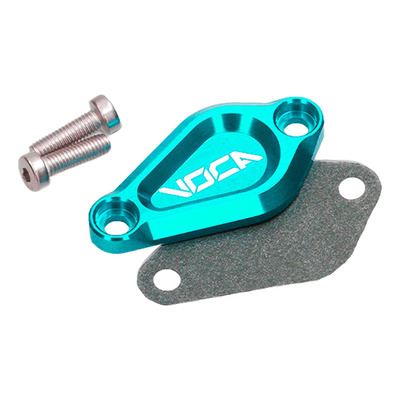 Obturateur de pompe à huile Voca Racing EVO Minarelli AM6 / Derbi cyan