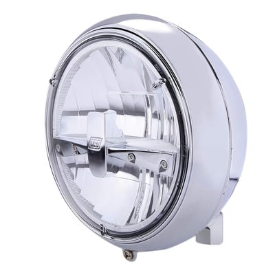 Optique de phare LED Highsider Yuma 2 Type 3 fixation inférieure chrome