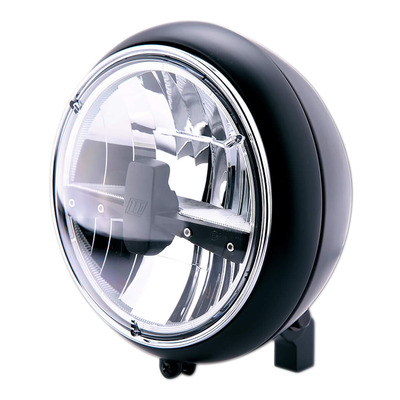 Optique de phare LED Highsider Yuma 2 Type 3 fixation inférieure noir