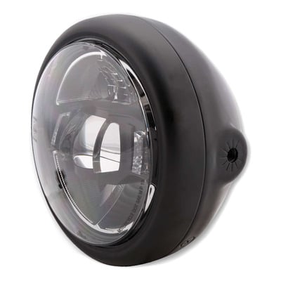 Optique de phare LED Ø15cm Highsider Pecos Type 10 noir montage latéral