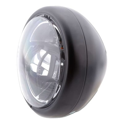 Optique de phare LED Ø15cm Highsider Pecos Type 10 noir montage inférieur