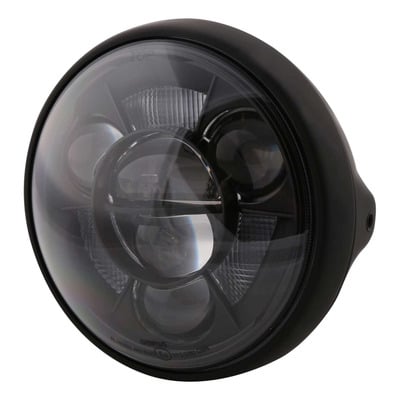 Optique de phare LED Ø17cm Highsider Bates Style Type 11 noir