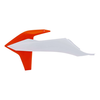 Ouïes de Radiateur ACERBIS Blanc (n°2) / Orange - KTM SX / SXF 19-22