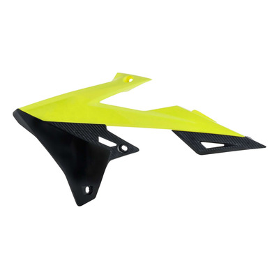 Ouïes de Radiateur ACERBIS Jaune Fluo / Noir - Suzuki 450 RMZ 18-25