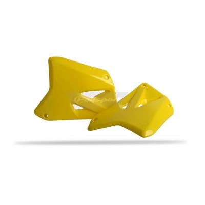 Ouïes de radiateur Polisport Suzuki 250 RM 01-08 jaune