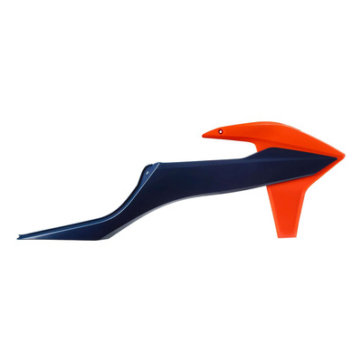 Ouïes de Radiateur POLISPORT Type Origine Bleu Nuit / Orange - KTM EXC / EXCF 20-23