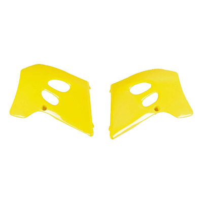 Ouïes de radiateur Polisport type origine jaunes Suzuki RM 250 93-95