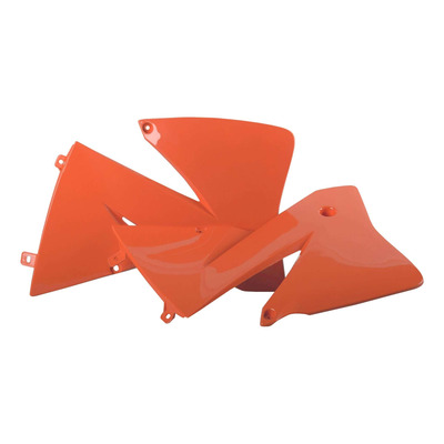 Ouïes de Radiateur POLISPORT Type Origine Orange - KTM 125 à 500 EXC 01-02