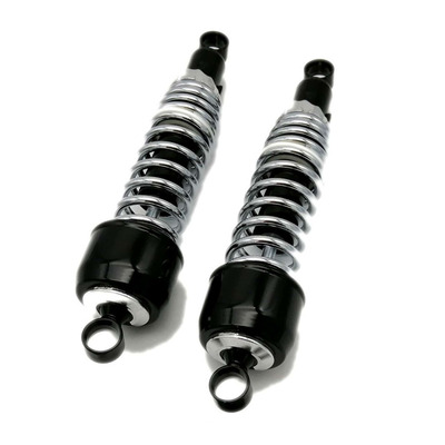 Paire d’amortisseurs Brazoline chromé 325 mm universels