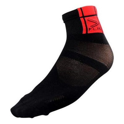 Paire de chaussettes FLR noires/rouges (9 cm)