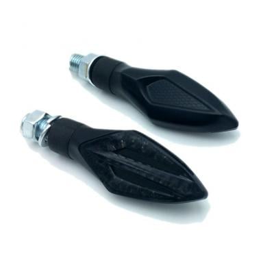Paire de clignotants Brazoline LED Brakelate séquentiels noir avec feu arrière intégré