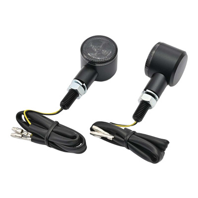 Paire de clignotants led Daytona D-Light Sol2 noirs lentille fumée