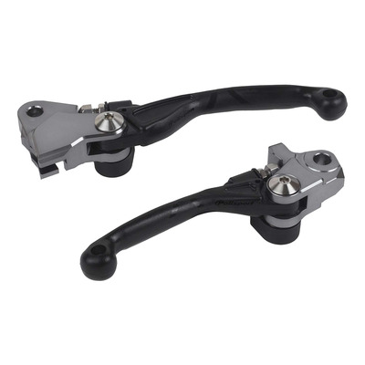 Paire de leviers incassables Polisport Pivot noirs Stark Varg 23-25