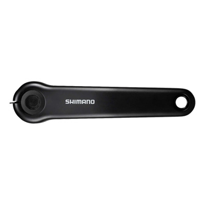Paire de Manivelles Vélo Shimano FC-E6100 pour Vélo Électrique Noir