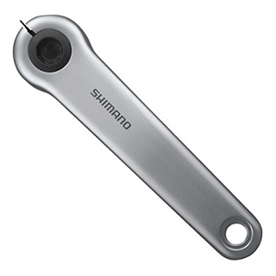 Paire de Manivelles Vélo Shimano FC-E8000 pour Vélo Électrique 170 mm Argent