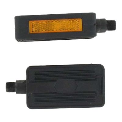 Paire de pédales plastiques noires 14x125 Peugeot 103 MBK/Solex Ciao