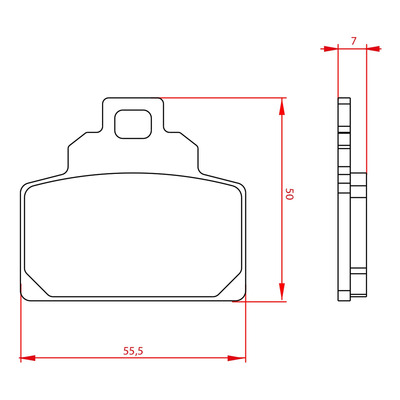 Paire de plaquettes de frein Brenta BR3317 Vespa GTS 300 2009-16