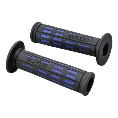 Paire de poignées Daytona GGD-Tapered-SP ouvertes noir/bleu