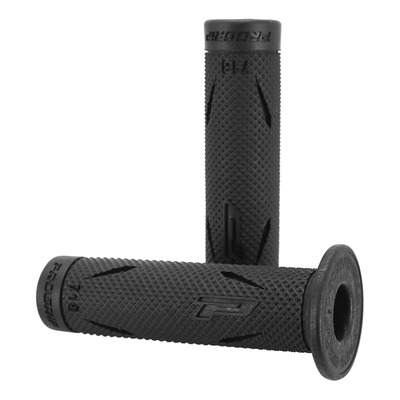 Paire de revêtement de poignée simple densité Progrip 715 noir 122 mm embout ouvert