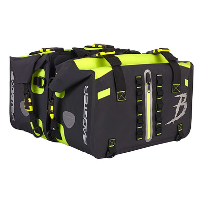 Paire de sacoches cavalière étanches Bagster HAWK extensibles 30L noir/jaune