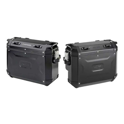 Paire de valises aluminium Kappa K'Voyager 33L + 37L noir