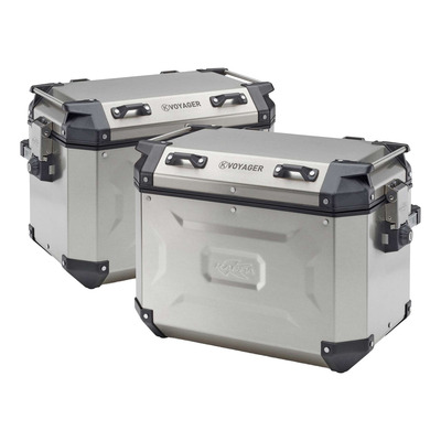Paire de valises aluminium Kappa K'Voyager 48L + 48L