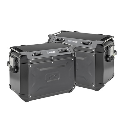 Paire de valises aluminium Kappa K'Voyager 48L + 48L noir