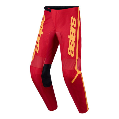 Pantalon cross Alpinestars Fluid Apex V2 fire red/gold