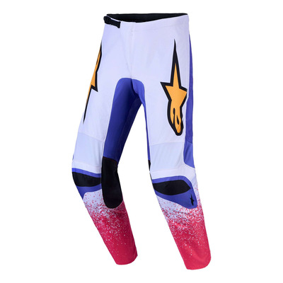 Pantalon cross Alpinestars Fluid Drag light lilac/blue iris/gold