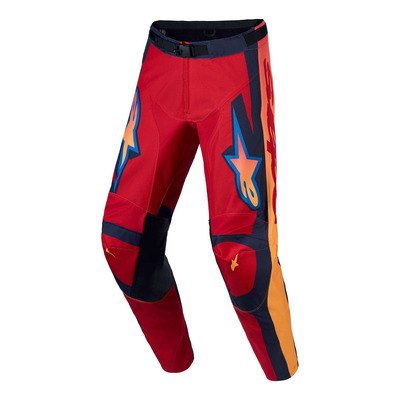 Pantalon cross Alpinestars Racer Hunt fire red/graystone/hot coral