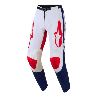 Pantalon cross Alpinestars Racer Riway white/blue/red