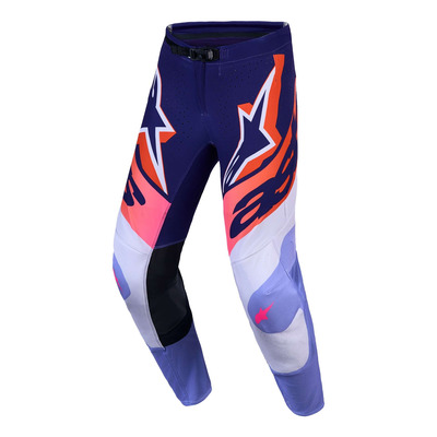Pantalon cross Alpinestars Supertech Dyna light violet/deep purple/pink fluo