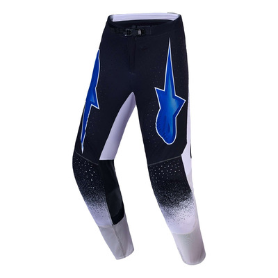Pantalon cross Alpinestars Supertech Hiten AFD black/light lilac/blithe blue