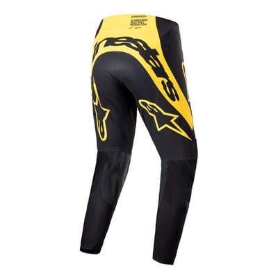 Pantalon cross Alpinestars Supertech Ward black/yellow