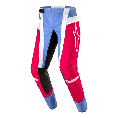 Pantalon cross Alpinestars Techstar Ocuri light blue/mars red/white