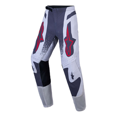 Pantalon cross enfant Alpinestars Supertech Youth Swan light lilac/dark gray/red fluo
