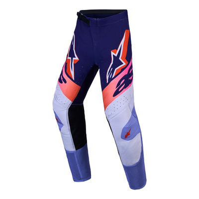Pantalon cross enfant Alpinestars Supertech Youth Dyna light violet/deep purple/pink fluo