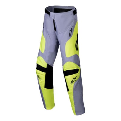 Pantalon cross enfant Alpinestars Youth Racer Veil gray/yellow fluo